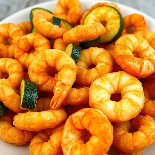 Frittura di paranza con calamari, gamberi e zucchine