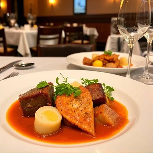 Secondi piatti di carne e pesce, come l'ossobuco alla milanese e il baccal&radic;&dagger; alla livornese